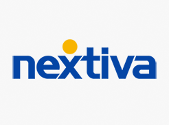 Nextiva logo - FLAT black 2024 version